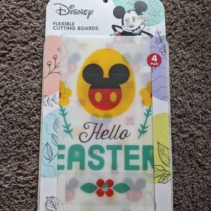 NWT Set of 4 Disney Easter Flexible Cutting Boards in Original Packaging